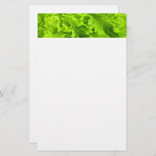 緑レタス 便箋 (正面/裏面)