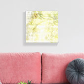 緑レースのよう抽象芸術 キャンバスプリント (インサイチュ (リビング))