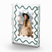 緑予測できな波線卒業記念 フォトブロック (右)