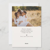 緑伝統的の果実2枚の写真クリスマス シーズンカード (裏面)