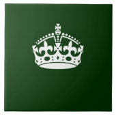 緑保の装飾のクラウン記号 タイル (正面)