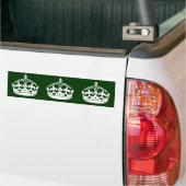 緑保の装飾のクラウン記号 バンパーステッカー (トラック上)