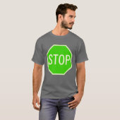 緑停止印のワイシャツ Tシャツ (正面フル)