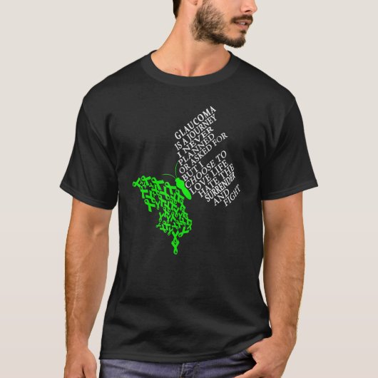 緑内障戦士 元気です Tシャツ (正面)