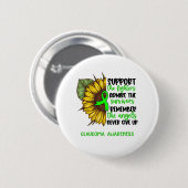 緑内障認識度リボン支持ギフト 缶バッジ (正面&裏面)