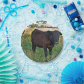 緑分野のアンガスの雄牛 ペーパープレート (パーティー)