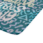 緑前向きの幾何学的 カッティングボード (角)