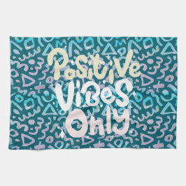 緑前向きの幾何学的 キッチンタオル