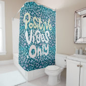 緑前向きの幾何学的 シャワーカーテン (インサイチュ)