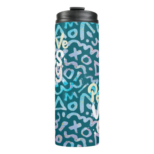 緑前向きの幾何学的 タンブラー (正面)