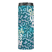 緑前向きの幾何学的 タンブラー (裏面)