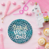 緑前向きの幾何学的 ペーパープレート (パーティー)