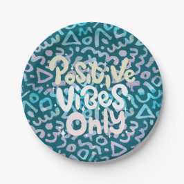 緑前向きの幾何学的 ペーパープレート