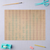 緑動揺してとピンクのデ市松模様にコパージュ 薄葉紙 (クラフト)