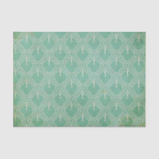 緑動揺してアールデコ 薄葉紙 (正面)