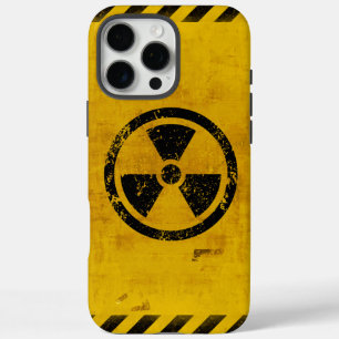 緑化背景危険放射線警告のiPhone iPhone 16 Pro Maxケース