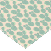 緑及びピンクのサボテンパターン テーブルクロス (アングル)