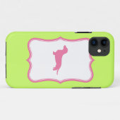 緑及びピンクのダックスフントの箱 Case-Mate iPhoneケース (裏面(横))