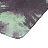 緑及び木炭大理石の石造りの自然な自然 カッティングボード (角)
