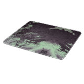緑及び木炭大理石の石造りの自然な自然 カッティングボード (角)