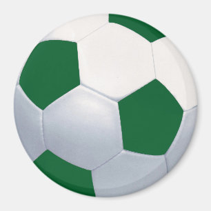 緑及び白いサッカーボールの磁石 マグネット
