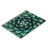 緑及び白いSucculent ノートブック (左側)