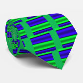 緑及び青の横は縞で飾ります ネクタイ (ロール)