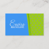 緑及び青の点のモダンカード 名刺 (裏面)