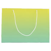 緑及び黄色のグラデーション ラージペーパーバッグ (裏面)