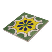 緑及び黄色のタラベラのタイル タイル (側面)