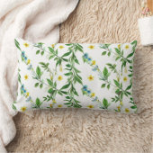 緑名門私立校風のフローラ保形枕 ランバークッション (ブランケット)