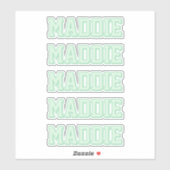 緑名門私立校風の名 シール (シート)