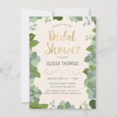 緑図解入りの、写真付きのの春、フローラ 招待状 (正面)