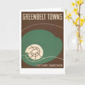 緑地帯博物館のメッセージカード カード (黄色い花)