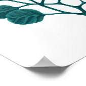 緑地模様ペンスケッチポスター ポスター (角)