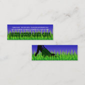 緑場面芝生の心配 スキニー名刺 (正面/裏面)