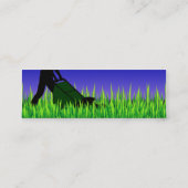 緑場面芝生の心配 スキニー名刺 (裏面)