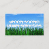 緑場面芝生サービス 名刺 (裏面)