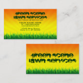 緑場面芝生サービス 名刺 (正面/裏面)