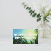 緑場面造園 名刺 (スタンド正面)