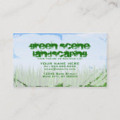 緑場面造園 名刺 (裏面)