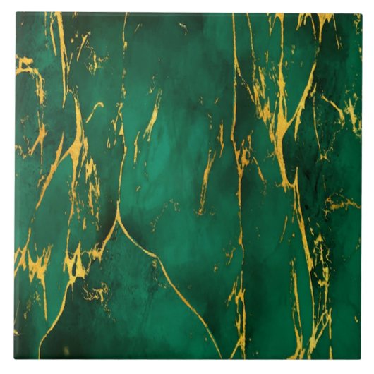 緑大理石セラミックタイル タイル (正面)