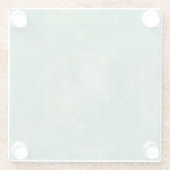 緑大理石抽象芸術 ガラスコースター (裏面)