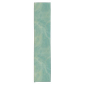 緑大理石抽象芸術 ショートテーブルランナー (正面)