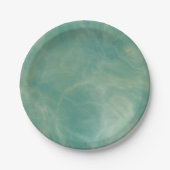 緑大理石抽象芸術 ペーパープレート (正面)