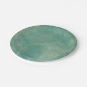 緑大理石抽象芸術 ペーパープレート (アングル)