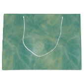 緑大理石抽象芸術 ラージペーパーバッグ (正面)
