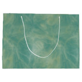 緑大理石抽象芸術 ラージペーパーバッグ (裏面)
