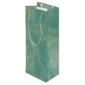 緑大理石抽象芸術 ワインギフトバッグ (裏面アングル)