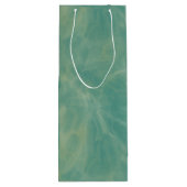 緑大理石抽象芸術 ワインギフトバッグ (裏面)